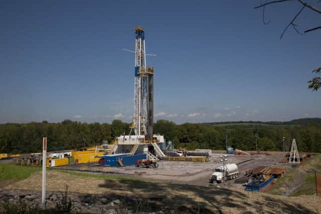Fracking rigs like this one are a common site in America.