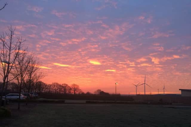 Stunning skylines above Mansfield, Nottinghamshire