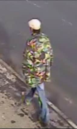 Police are looknig to speak with this man after van tyres were slashed in Pinxton.