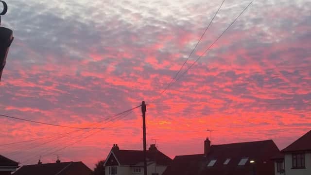 Steve Green captured this photo of this morning's stunning sunrise in Worksop.