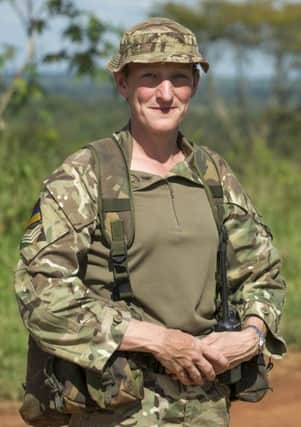 Pictured:Sergeant Ruth Calvert (40) from Wessington, Derbyshire, medical instructor.

A team of 28 regular and reserve soldiers commanded by 4 Yorks have recently trained 1800 Ugandan Peoples Defence Force (UPDF) soldiers for their upcoming deployment to Somalia.

The British troops along with a few  French, Danish and American soldiers delivered a training package including convoy drills, medical treatment, key leader engagement and many more.

The UPDF soldiers will be heading to Somalia in the new year as part of the African Union Mission in Somalia (AMISOM) to stabilise the region and rid the country of Al-Shaabab.

NOTE TO DESKS: 
MoD release authorised handout images. 
All images remain Crown Copyright 2015. 
Photo credit to read -Sgt Jamie Peters RLC (Phot)

Email: jamiepeters@mediaops.army.mod.uk
richardwatt@mediaops.army.mod.uk
shanewilkinson@mediaops.army.mod.uk

Richard Watt - 07836 515306
Shane Wilkinson - 07901 590723