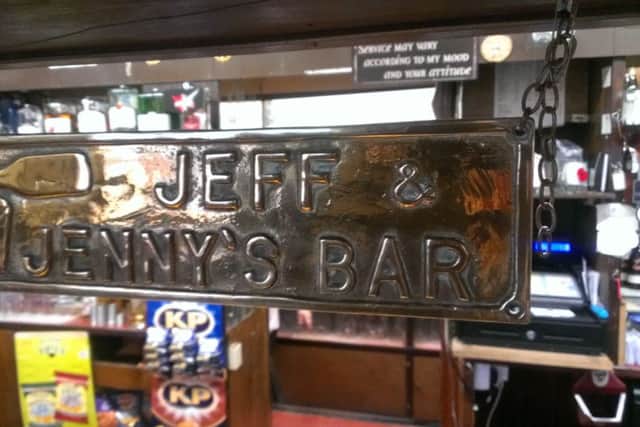 A plaque at Boothy's in Mansfield.