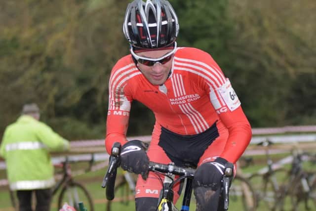 JONATHAN HARPER -- Notts and Derby Cyclo-Cross League champion for the second season in succession. (PHOTO BY: Brian Hall).