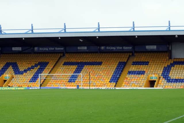 The One Call Stadium, home of Mansfield Town FC.