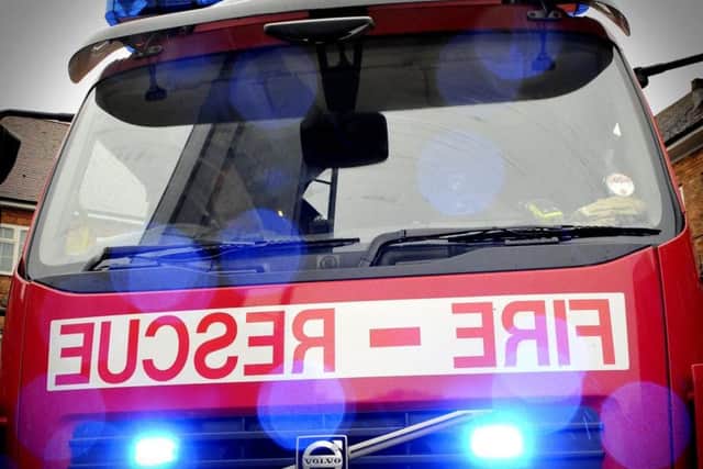 Fire fighters tackled a blaze at Pallion allotments.