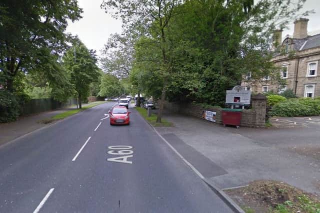 A woman toppled and suffered a head injury as her bus broke suddenly near the Nottingham Road Clinic, Mansfield. Picture: Google.