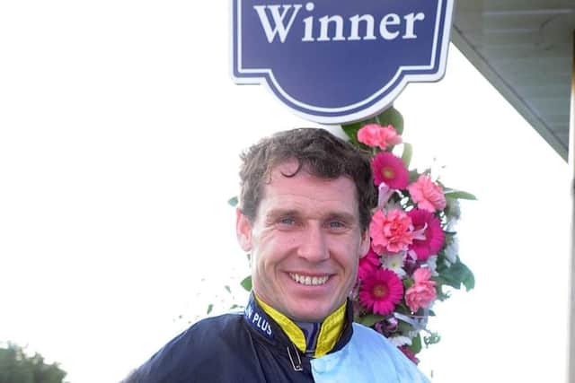 SMAD FOR IT -- champion jockey-elect Richard Johnson, who rode Smad Place, the winner of the big Gold Cup trial at Cheltenham on Saturday.