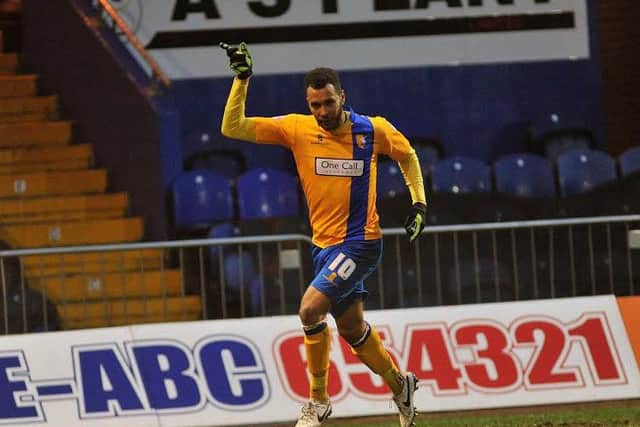 Stags striker  Matt GreenPicture by Steve Uttley.