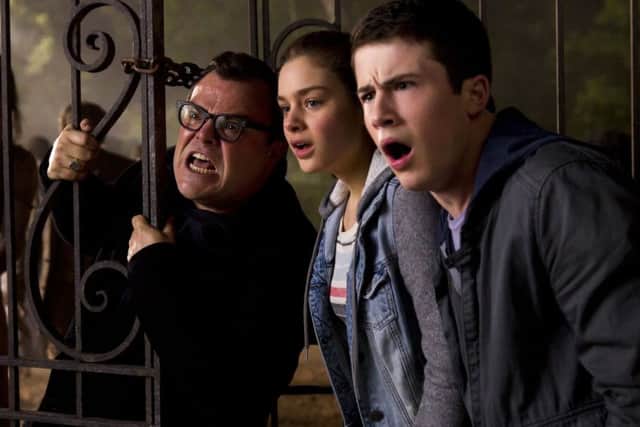 Odeya Rush, Dylan Minnette and Jack Black. Picture: PA Photo/Hopper Stone/Columbia