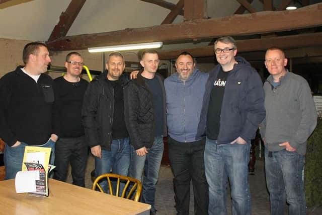 Notts team HauntedLIVE will be at The Village looking for ghosts. They are (L-R) Pete Cox, Jason Wall, Lee Roberts, James Pykett, Paul Stevenson, Andy Soar and Simon Powell.