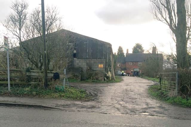 The farmhouse on Pilsley Road, Morton
