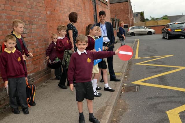 Children and staff at King Edward Primary School in Mansfield had campaigned over traffic problems outside the school.