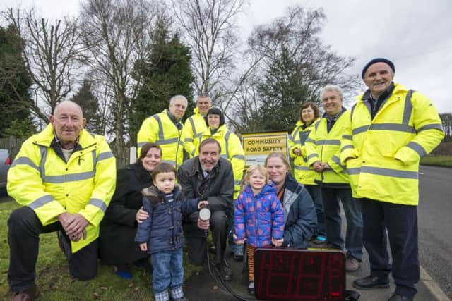 Paddy with Hannah Bosworth and Faye Crowder from Lonsdale Nursery, and little Olivia and Ethan.