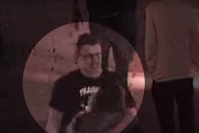 CCTV footage released by Nottinghamshire Police of two men sought in connection with an assault in Mansfield