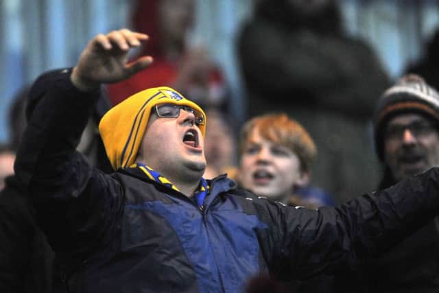 Mansfield Town v Morecambe - Skybet League Two - One Call Stadium - Saturday 6 Feb 2016 - Photographer Steve UttleyStags fan celebrate penalty save