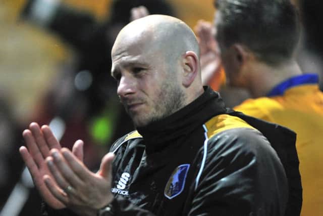 Mansfield Town v Morecambe - Skybet League Two - One Call Stadium - Saturday 6 Feb 2016 - Photographer Steve Uttley
Adam Murray claps the fans despite being sent off