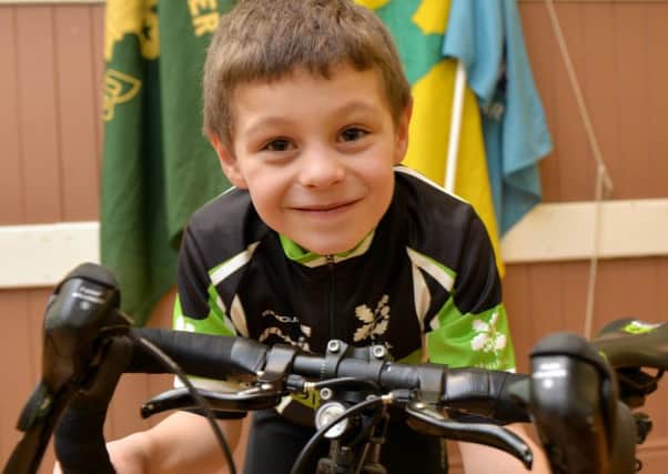 Seven year old  Ethan Ellam is taking part in a 30 mile sponsored bike ride to raise money for a new scout hut for the 4th Bolsover Scouts