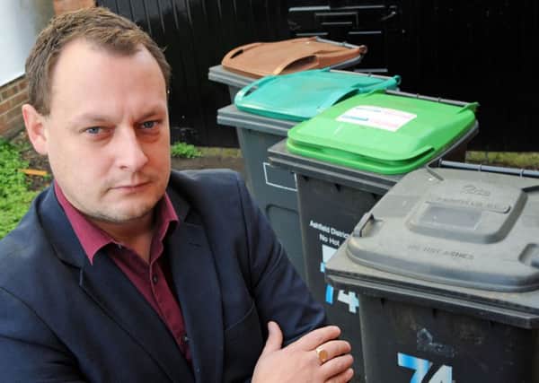 Jason Zadrozny is campaigning against changes to bins in Ashfield.