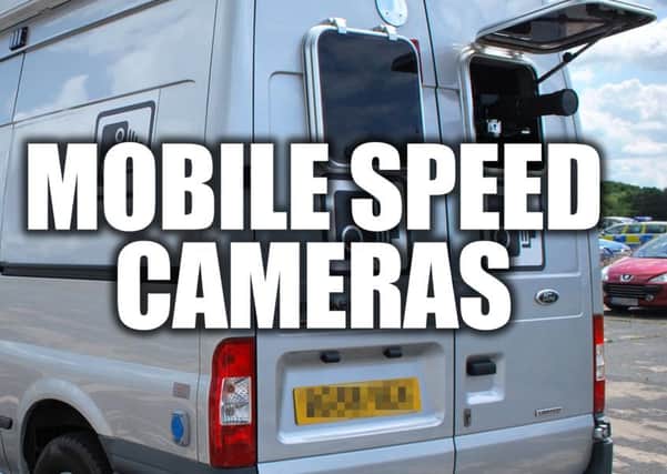 Mobile speed cameras are out and about.