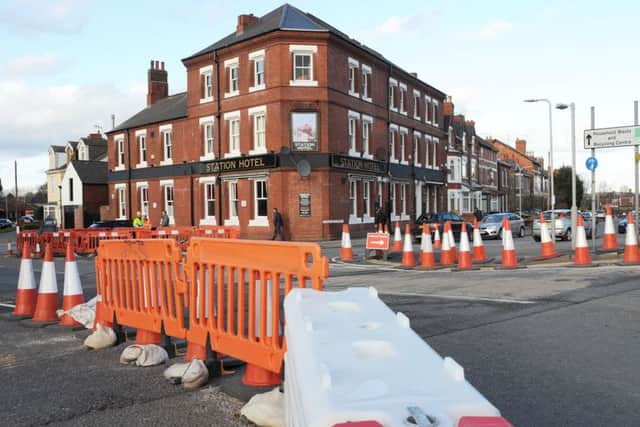The Station Hotel in Hucknall which is suffering because of the on-going roadworks
