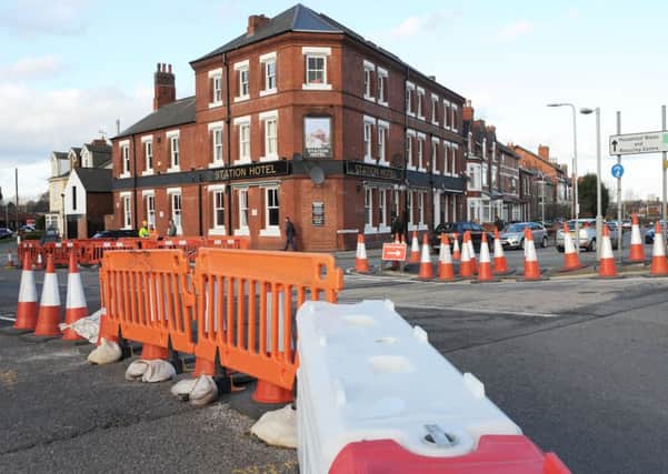 The Station Hotel in Hucknall which is suffering because of the on-going roadworks