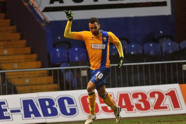 Stags striker Matt Green
Picture by Steve Uttley.