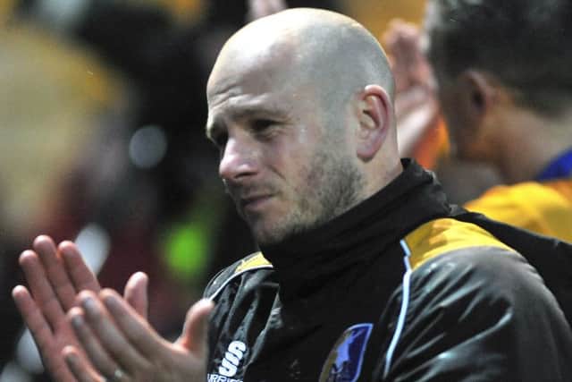 Mansfield Town v Morecambe - Skybet League Two - One Call Stadium - Saturday 6 Feb 2016 - Photographer Steve UttleyAdam Murray claps the fans despite being sent off