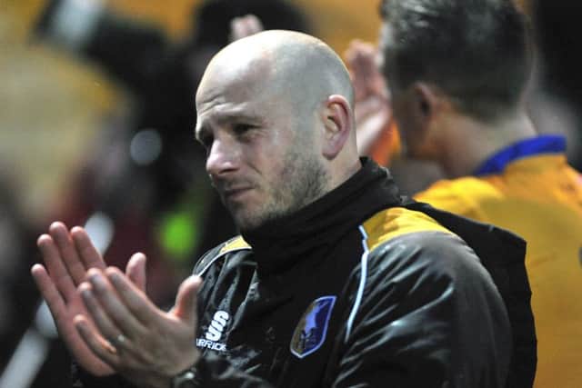 Mansfield Town v Morecambe - Skybet League Two - One Call Stadium - Saturday 6 Feb 2016 - Photographer Steve UttleyAdam Murray claps the fans despite being sent off