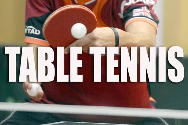 MANSFIELD Table Tennis League round-up.