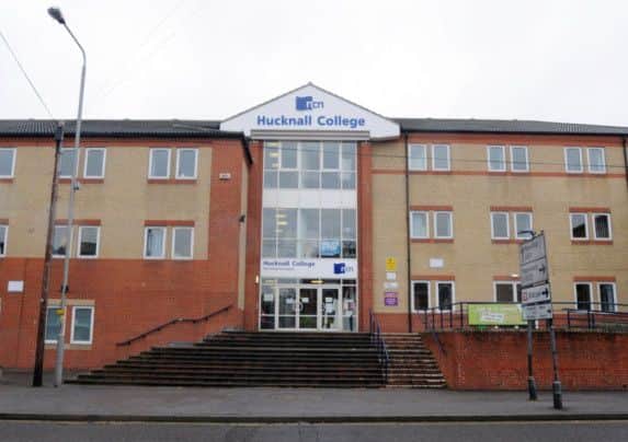 The former Hucknall College on Portland Street.