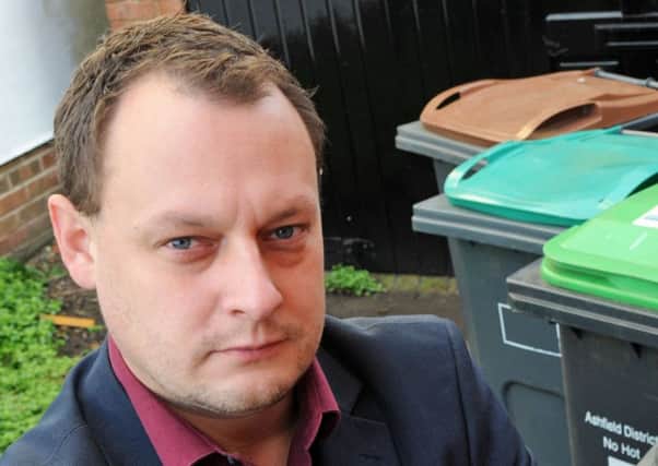 Jason Zadrozny is campaigning against changes to bins in Ashfield.