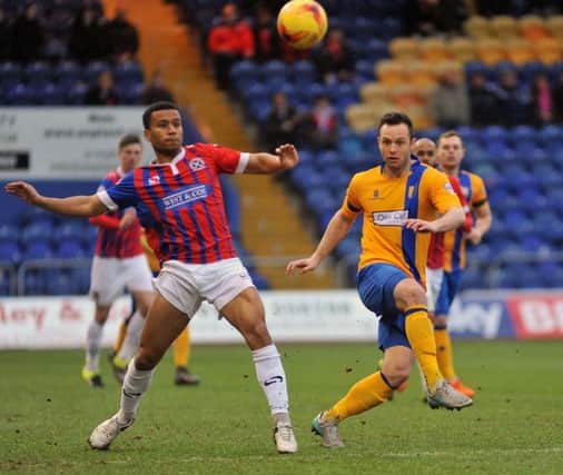 Mansfield Town v Dagenham and Redbridge - Skybet League Two - One Call Stadium - Saturday 20 Feb 2016 - Photographer Steve Uttley

Chris Bearsdley plays it up the wing