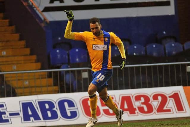Stags striker  Matt GreenPicture by Steve Uttley.