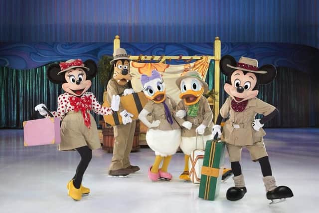 Mickey Mouse, Minnie Mouse, Goofy, Donald Duck and Daisy Duck
