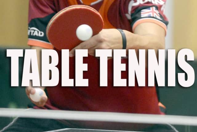 MANSFIELD Table Tennis League round-up.
