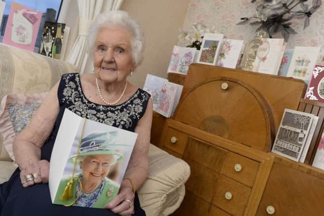 Maud Rodgers celebrates her 100th birthday at her home in Newstead