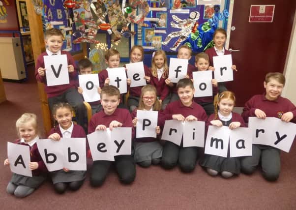 Abbey Primary School pupils are appealing for help.