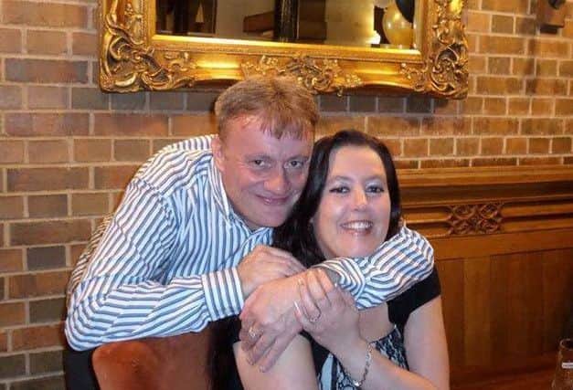 Andrew Lynn and fiance Katie Turton of Mansfield Woodhouse. Andrew died from cancer in August 2015.