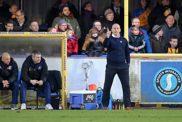 Mansfield Town's Manager Adam Murray - Pic by Chris Holloway