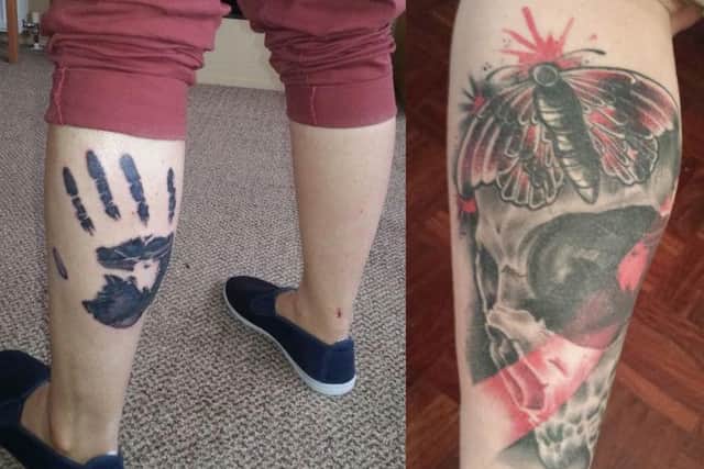 Left: Before. Right: After