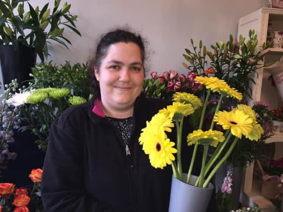 Laura Ridley, 37, owns the Floral Boutique in Hucknall. It is her dream job.