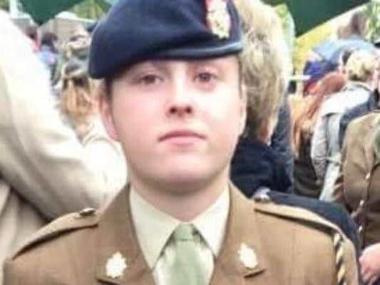 Hazel was a Private in the British Army, training at Deepcut barracks in Surrey.