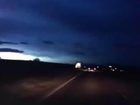 The mystery fireball was seen over Scotland