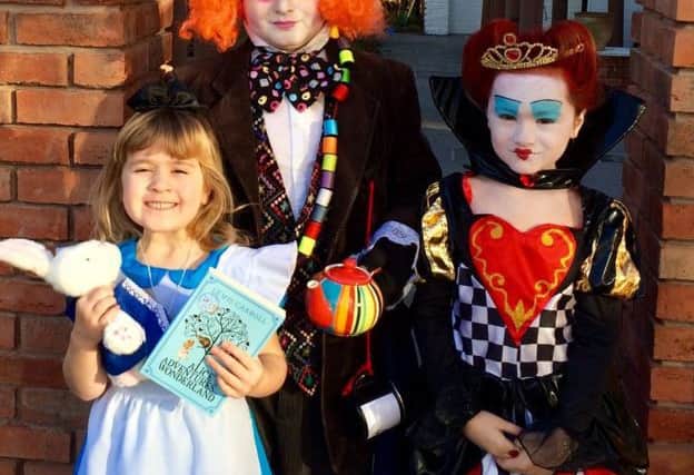 These youngsters went for an Alice in Wonderland theme.