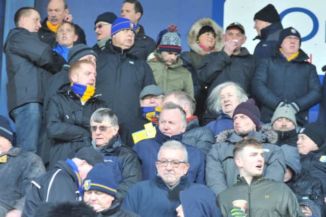 Frustrated Stags fansMansfield Town v Yeovil Town - Skybet League Two - One Call Stadium - Saturday 20 Feb 2016 - Photographer Steve Uttley