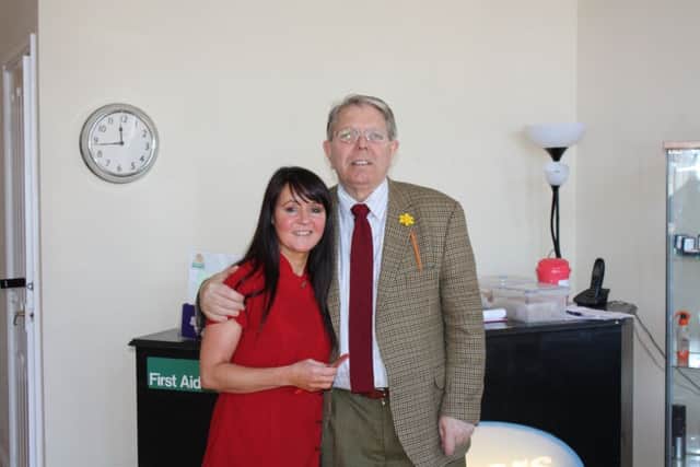 Brenda Hayes with MP Alan Meale