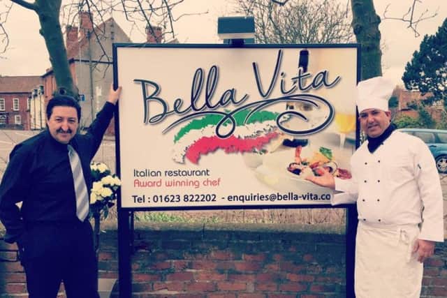 New restaurant owners Antonio and Amadeus are eager to open the doors to Bella Vita in Ollerton on Monday (March 14).