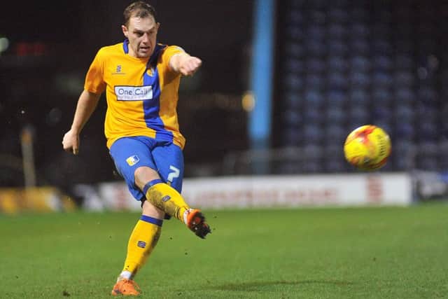 Mansfield Town v York City - Skybet League Two - One Call Stadium - Saturday 28th December 2015Adam Chapman lets fly