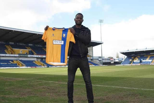 New Stags loan striker Mani Dieseruvwe.