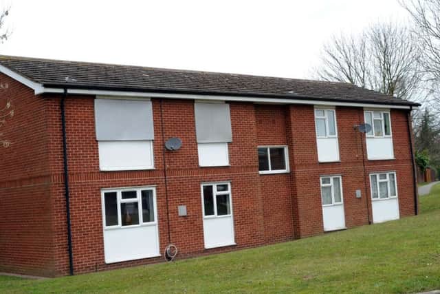 Boarded up property on Old Newark Road, Bellamy Road estate, Mansfield.